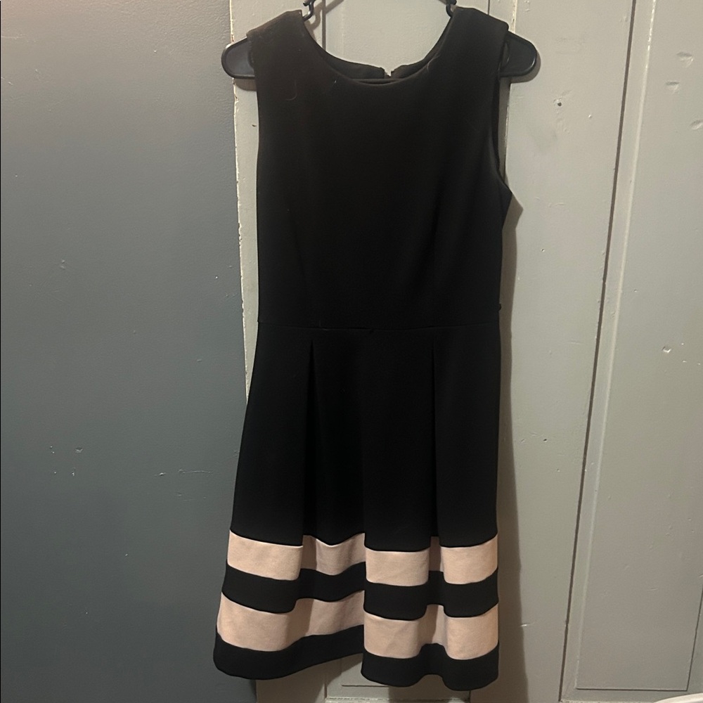 Calvin Klein Black and Cream Formal Kids Dress